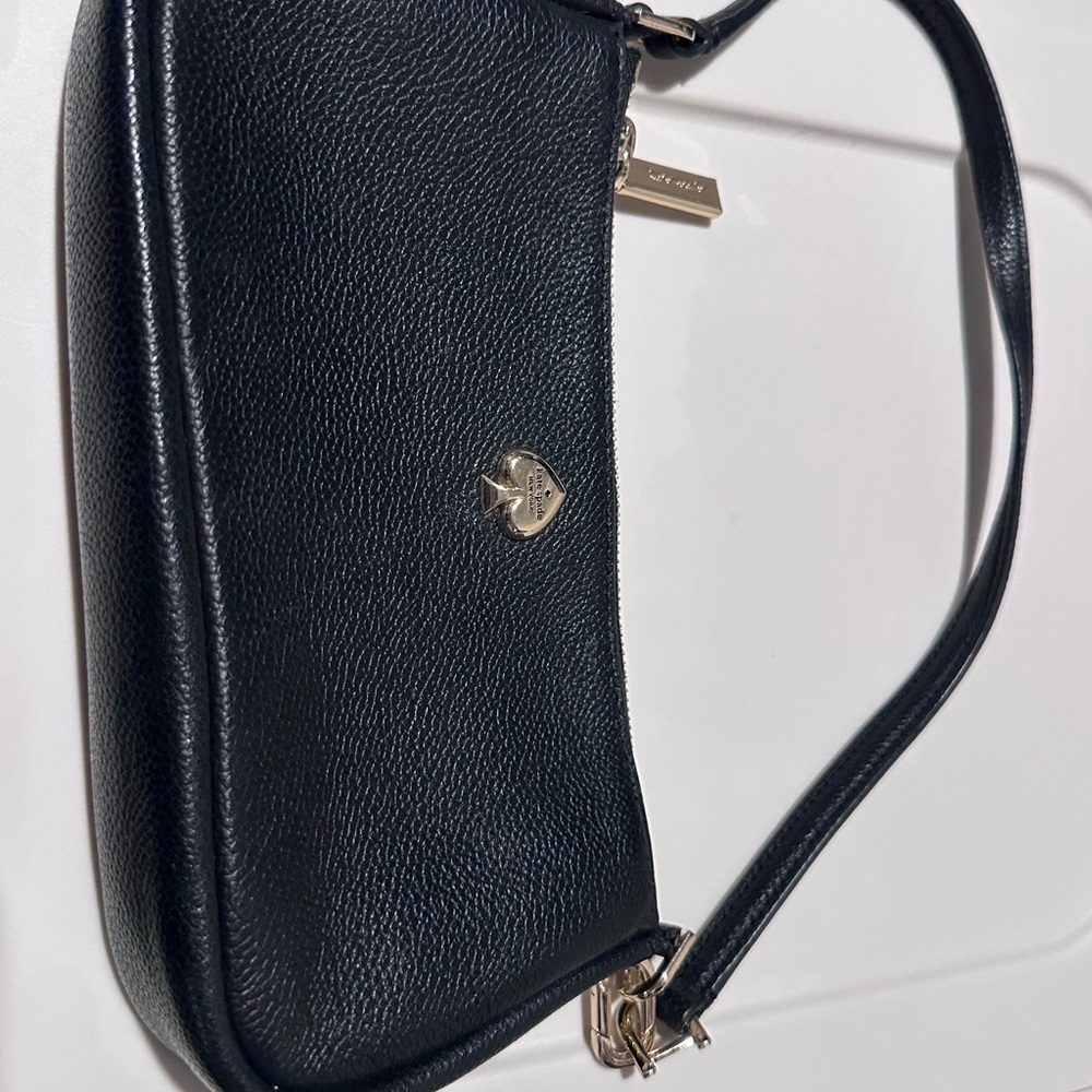Kate Spade Black Pebbled Leather Shoulder Bag